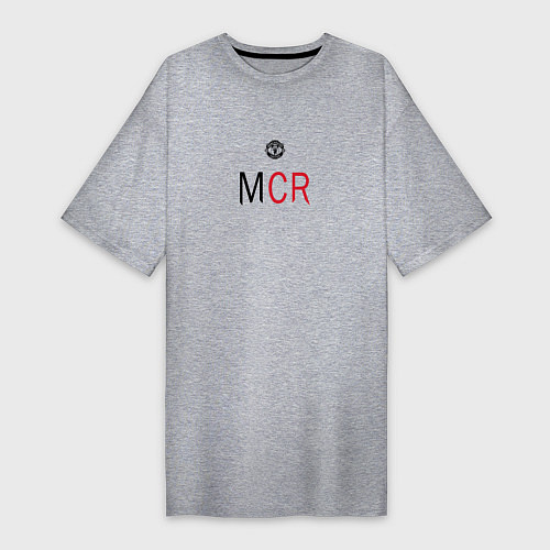 Женская футболка-платье Manchester United - Ronaldo MCR 202223 / Меланж – фото 1