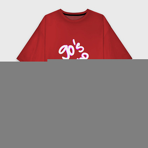 Женская футболка-платье 90s Hip Hop / Красный – фото 1