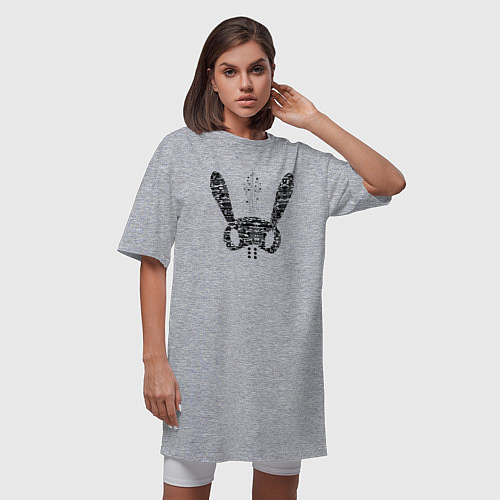 Женская футболка-платье Bap Матоки кролик / Меланж – фото 3