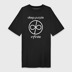 Футболка женская-платье Infinite Deep Purple, цвет: черный