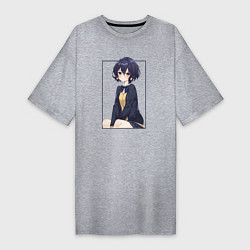 Футболка женская-платье Ai Mizuno - Зомбилэнд Сага Месть, цвет: меланж