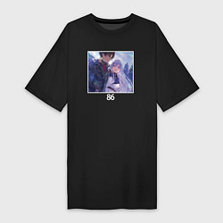 Футболка женская-платье Синъэй и Владилена - 86, цвет: черный
