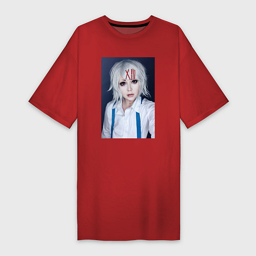 Женская футболка-платье Джузо Сузую / Красный – фото 1