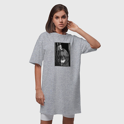 Женская футболка-платье Кеяру / Меланж – фото 3