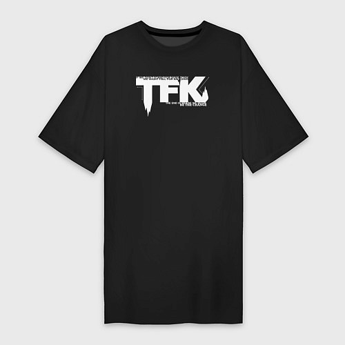 Женская футболка-платье Thousand Foot Krutch лого / Черный – фото 1