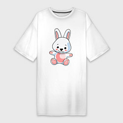 Женская футболка-платье Кролик твой