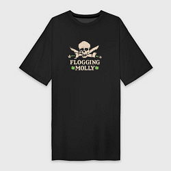 Женская футболка-платье Flogging Molly кельтик панк рок группа