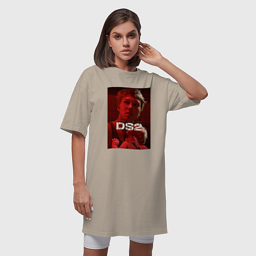 Женская футболка-платье Lea Seydoux and bb / Миндальный – фото 3