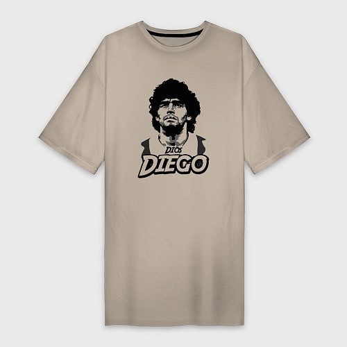 Женская футболка-платье Dios Diego / Миндальный – фото 1