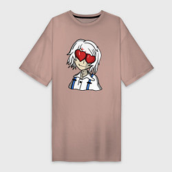 Женская футболка-платье Джузо сердце