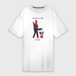 Женская футболка-платье To the moon and back baby