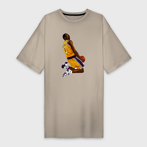 Женская футболка-платье Kobe dunk / Миндальный – фото 1