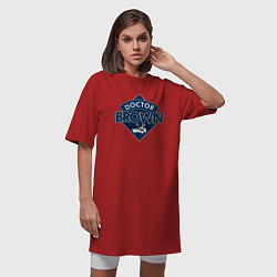 Футболка женская-платье Doctor Brown, цвет: красный — фото 2