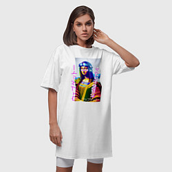 Футболка женская-платье Gioconda - web ghetto - fashion style, цвет: белый — фото 2