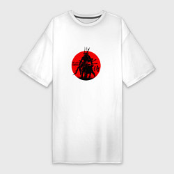 Футболка женская-платье Last Samurai, цвет: белый