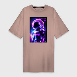 Женская футболка-платье Космический астронавт