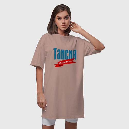 Женская футболка-платье Таисия - ограниченный выпуск / Пыльно-розовый – фото 3