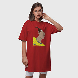 Футболка женская-платье Златан, цвет: красный — фото 2