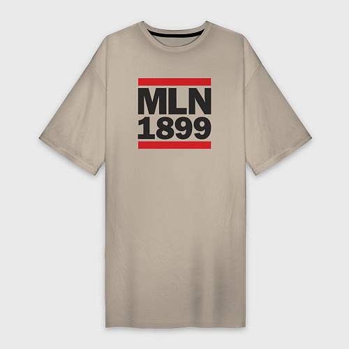 Женская футболка-платье Run Milan 1899 / Миндальный – фото 1