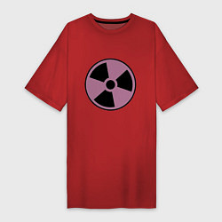 Футболка женская-платье Nuclear dander, цвет: красный
