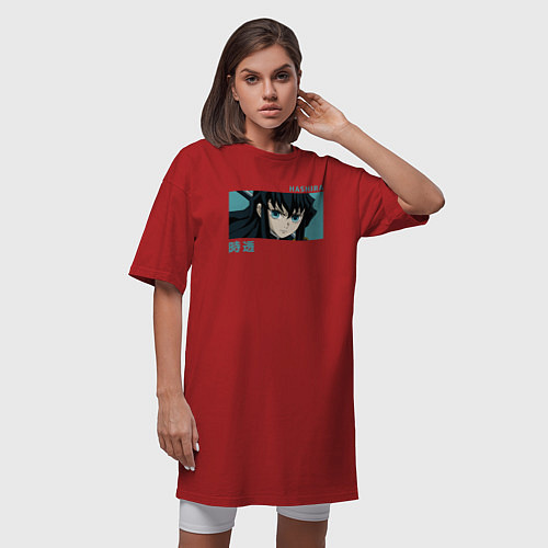 Женская футболка-платье Токито / Красный – фото 3