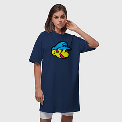 Футболка женская-платье Марио готов, цвет: тёмно-синий — фото 2