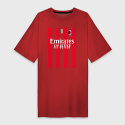 Женская футболка-платье Златан Ибрагимович ФК Милан форма 2223 домашняя