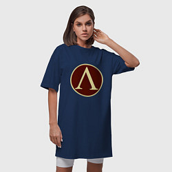 Футболка женская-платье Спарта Total War: Rome II, цвет: тёмно-синий — фото 2