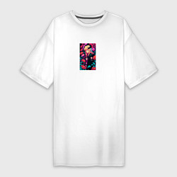 Женская футболка-платье Flower Demon