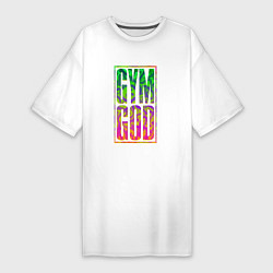 Женская футболка-платье Gym god