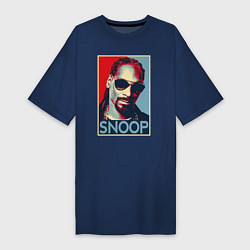 Футболка женская-платье Snoop, цвет: тёмно-синий
