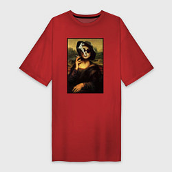 Футболка женская-платье Mona Singer, цвет: красный