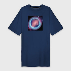 Женская футболка-платье Планета из космоса