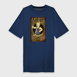 Футболка женская-платье Fallout - dixieland, цвет: тёмно-синий