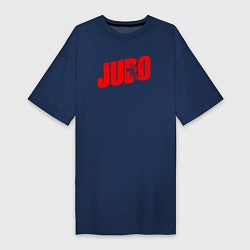 Футболка женская-платье Judo red, цвет: тёмно-синий