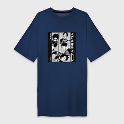 Женская футболка-платье Yukimiya - Синяя Тюрьма Blue Lock