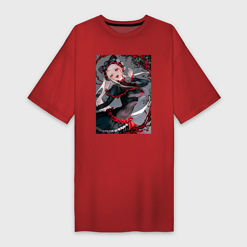 Женская футболка-платье Повелитель Шаллтир Бладфоллен / Красный – фото 1