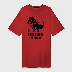 Женская футболка-платье Godzilla best friend