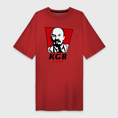 Женская футболка-платье KGB: So Good / Красный – фото 1