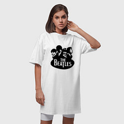 Футболка женская-платье The Beatles Band, цвет: белый — фото 2