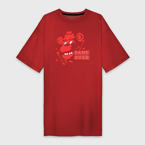 Женская футболка-платье Freddy Game Over / Красный – фото 1