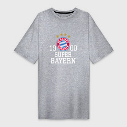 Футболка женская-платье Super Bayern 1900, цвет: меланж