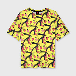 Футболка оверсайз женская Pikachu, цвет: 3D-принт