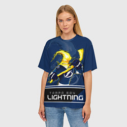 Футболка оверсайз женская Bay Lightning, цвет: 3D-принт — фото 2
