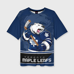 Футболка оверсайз женская Toronto Maple Leafs, цвет: 3D-принт