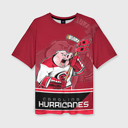 Футболка оверсайз женская Carolina Hurricanes, цвет: 3D-принт