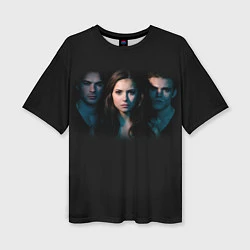 Женская футболка оверсайз Vampire Trio