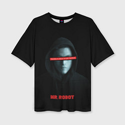 Женская футболка оверсайз Mr Robot