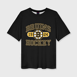 Футболка оверсайз женская Boston Bruins: Est.1924, цвет: 3D-принт