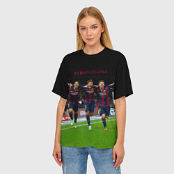 Футболка оверсайз женская Barcelona6, цвет: 3D-принт — фото 2